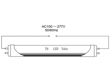 防水T8LEDランプ