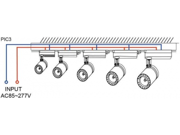 LEDスポットライト　ダクトレール用