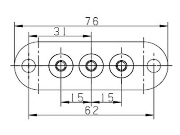 カーエアコン12V-24Vコンプレッサー用ガラス端子