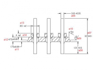 カーエアコン12V-24Vコンプレッサー用ガラス端子