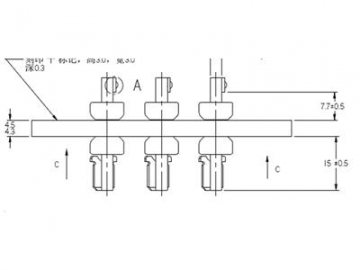 カーエアコン72V-810Vコンプレッサー用ガラス端子