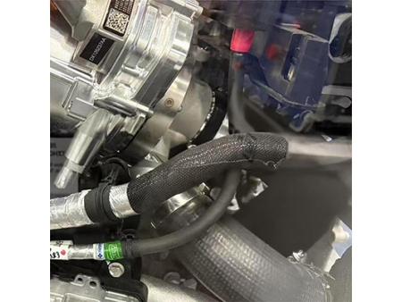 高オーバー織物ケーブルラップ黒色