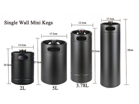 4L CO2ディスペンスヘッド付き4Lシングルウォール樽