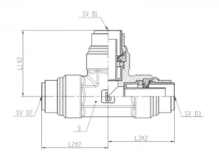 軽量型プッシュイン継手