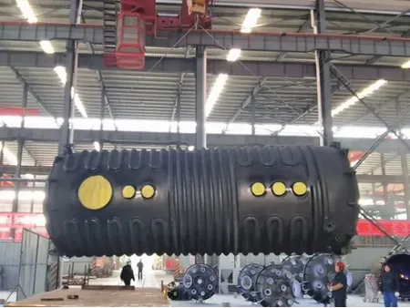 横型グラスライニング貯槽