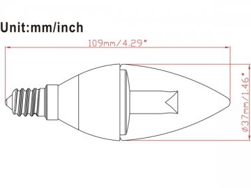 4W C1 LED シャンデリア電球