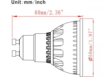 GU10 5W COB LED スポットライト