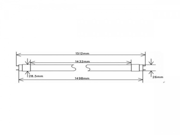 30W LED T8 蛍光灯