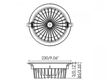 8W-35W LED ダウンライト