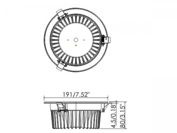 8W-35W LED ダウンライト