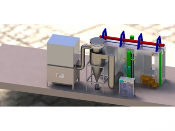 工業粉末塗装ライン