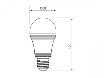 5W LED 電球