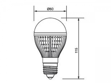 7W LED 電球