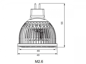 MR16 LED カップライト