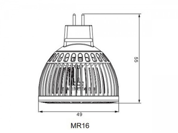 MR16 LED カップライト