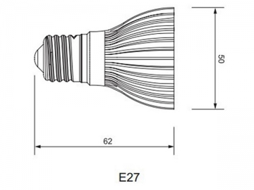 PAR16 E27 LED カップライト