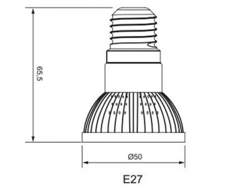 PAR16 E27 LED カップライト