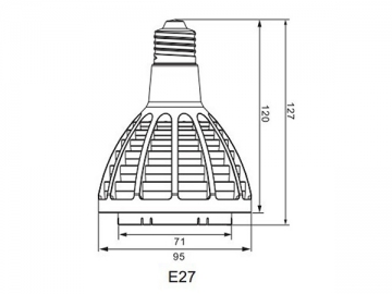 PAR30 E27 LED カップライト