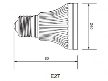 IP40 LED カップランプ