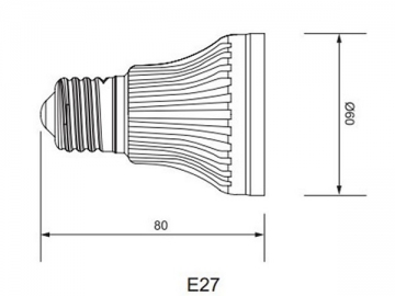 IP40 LED カップランプ