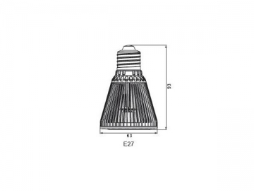 IP40 LED カップランプ