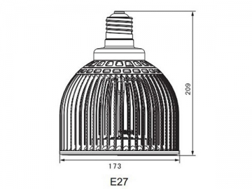 ハイパワーE27 LED カップランプ