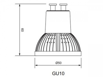 GU10 LED カップライト