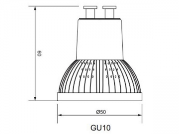 GU10 LED カップライト