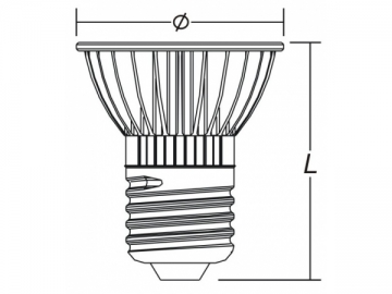 1W E27 LED スポットライト