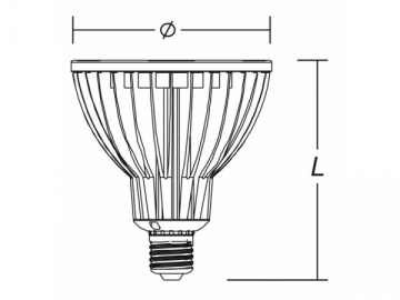 E27 PAR38 LED スポットライト