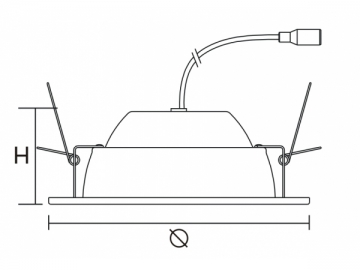 15W LED ダウンライト