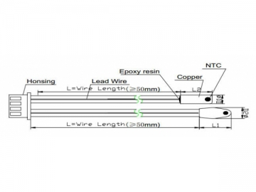 温度センサー<small>（エアコン用NTCサーミスタセンサー）</small>