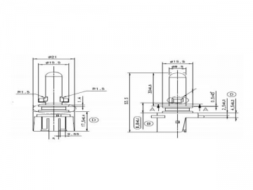 温度センサー<small>（皿洗い機用のNTCサーミスタセンサー)</small>