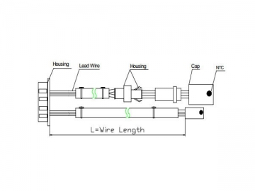 温度センサー<small>（工業用オーブンの温度測定と制御センサー）</small>