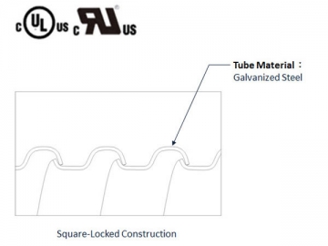UL1リスト金属製フレキシブルコンジット