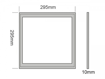 正方形LED パネルライト, 295*295mm 20W