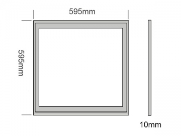 正方形LED パネルライト, 595*595mm 40W
