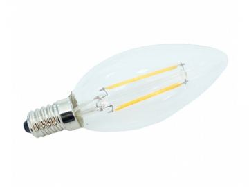 COB LED フィラメント電球 E14, 2W/3W