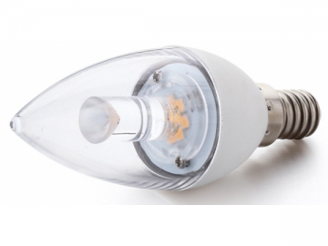 5W LED電球　光のガイド付き E14