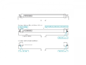 T8 LED チューブ (絶縁ドライバー) 付き