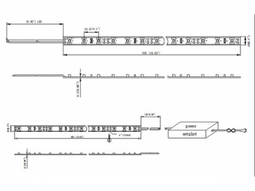 SMD3528 曲げ可能 LED ストリップ ライト