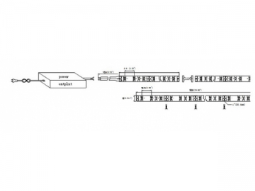 SMD3528 曲げ可能 LED ストリップ ライト