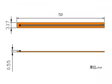 薄膜温度センサ、低温タイプ、 MJMB