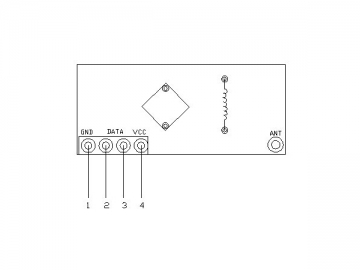 433MHz ASK RF 受信機モジュール